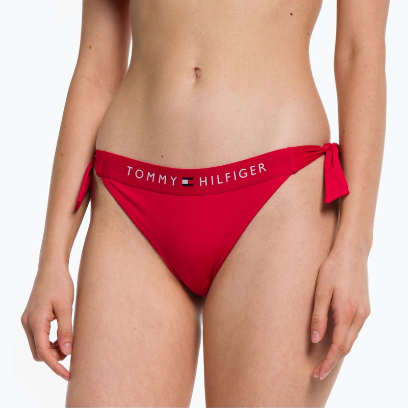 Tommy Hilfiger Spodní díl plavek Side Tie Cheeky červený 4