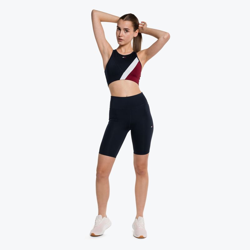 Tommy Hilfiger Essentials Rw Fitted Knit modré dámské tréninkové šortky 2