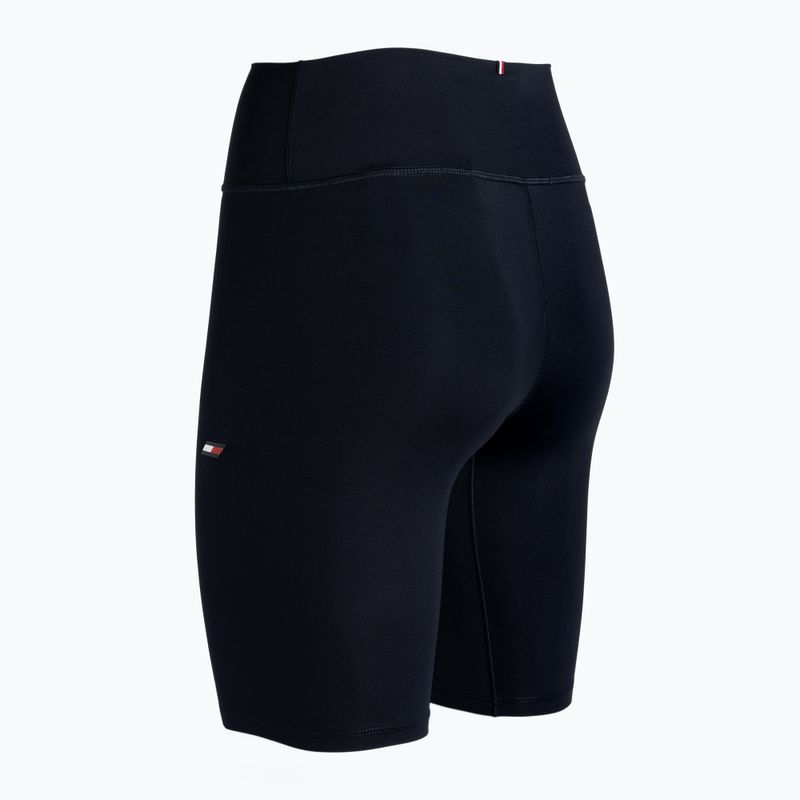 Tommy Hilfiger Essentials Rw Fitted Knit modré dámské tréninkové šortky 7