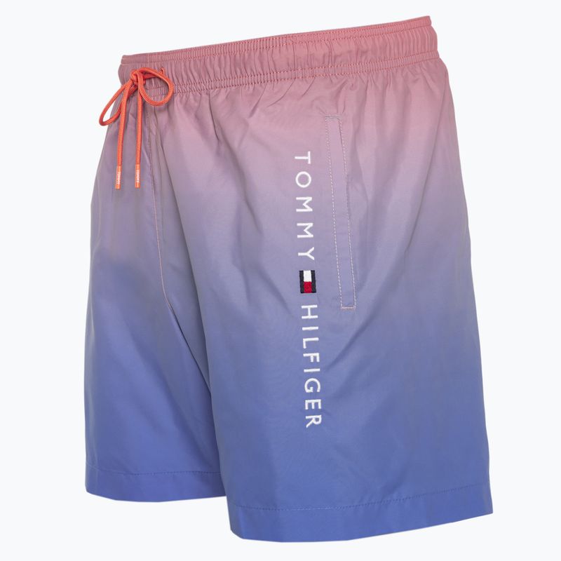 Pánské plavecké šortky  Tommy Hilfiger Medium Drawstring Print ombre coral blossom/blue spell 3