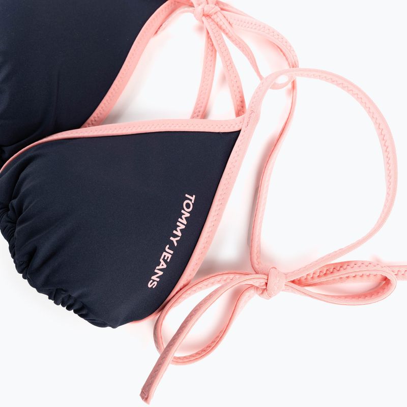 Horní díl plavek Tommy Jeans Triangle RP dark night navy 3