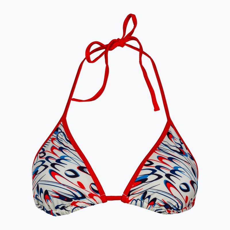 Horní díl plavek  Tommy Hilfiger Triangle Rp Print drops motion ecru