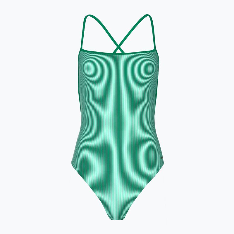 Dámské jednodílné plavky Tommy Hilfiger Print ithaca olympic green
