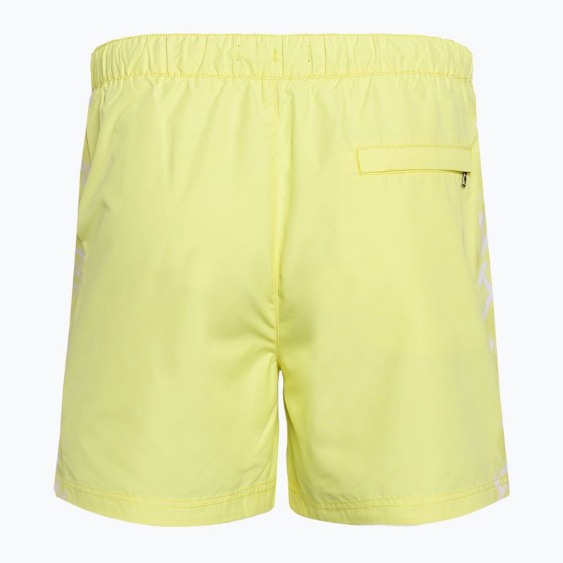 Pánské plavecké šortky  Tommy Hilfiger SF Medium Drawstring Print reactive monogram yellow tulip 2