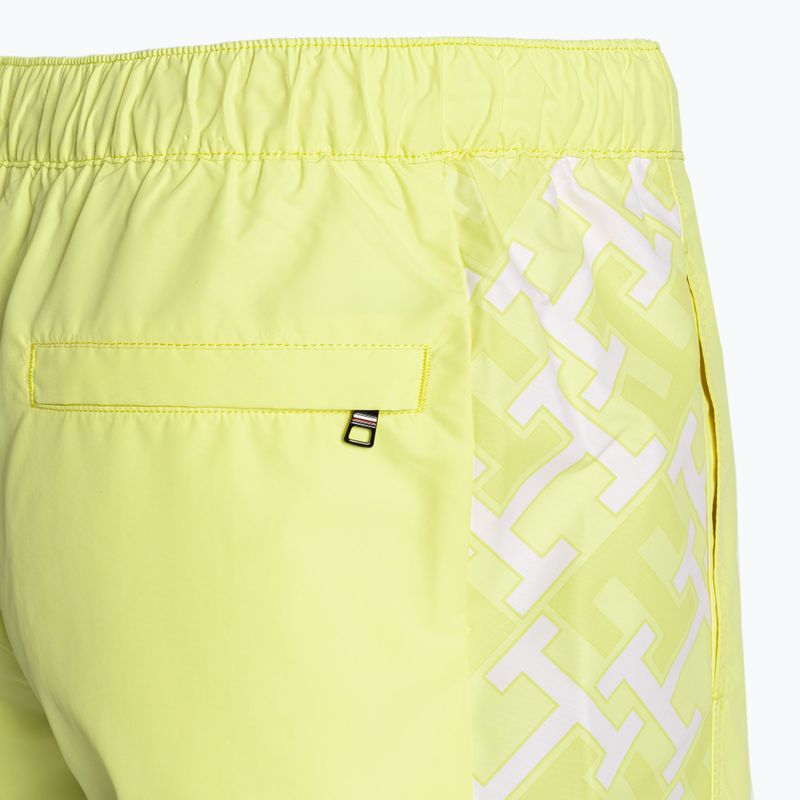 Pánské plavecké šortky  Tommy Hilfiger SF Medium Drawstring Print reactive monogram yellow tulip 3