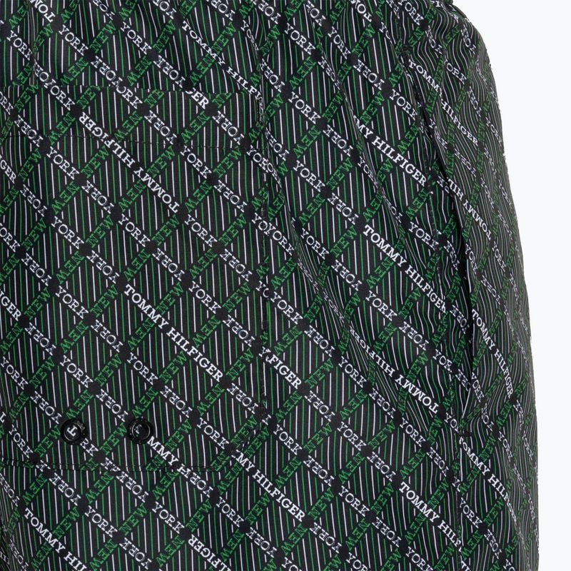 Pánské plavecké šortky  Tommy Hilfiger Medium Drawstring Print new york geo green 5