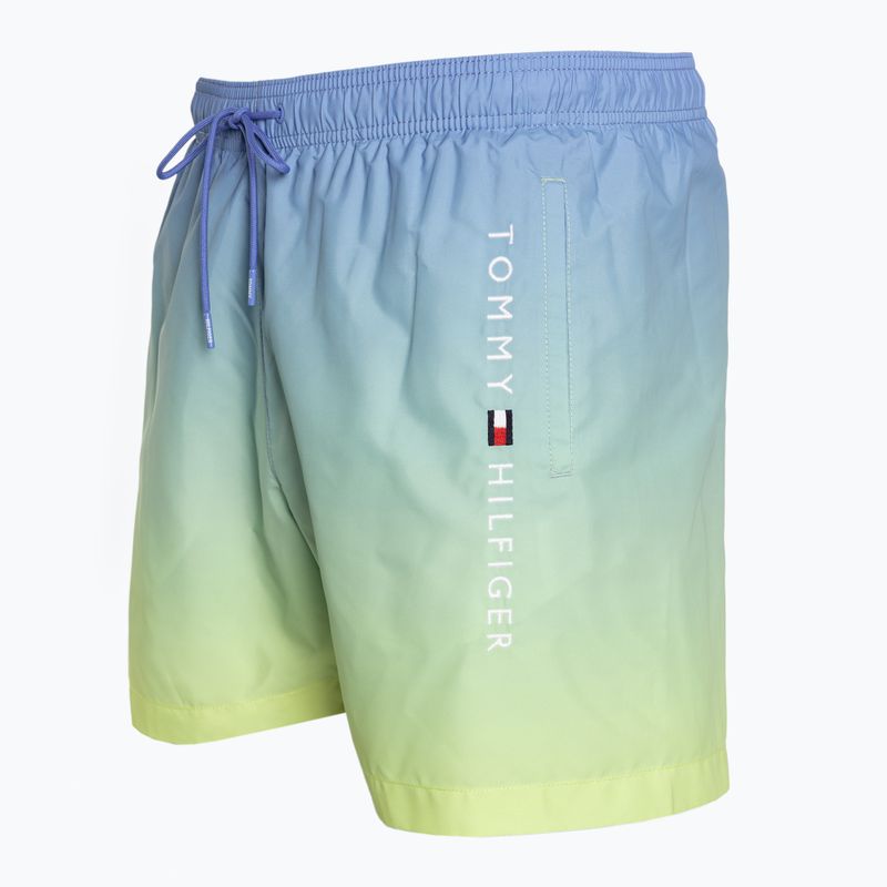 Pánské plavecké šortky  Tommy Hilfiger Medium Drawstring Print ombre blue spell/yellow tulip 3