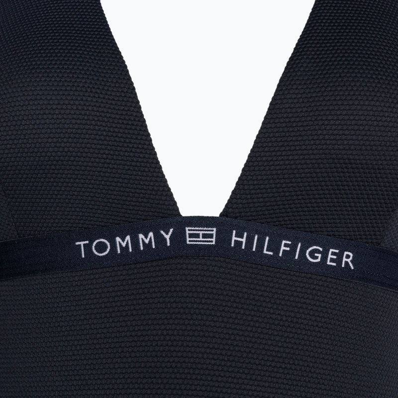 Dámské jednodílné plavky Tommy Hilfiger Halter One Piece Rp desert sky 3