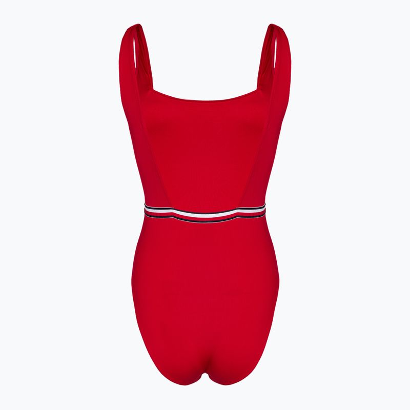 Dámské jednodílné plavky Tommy Hilfiger Square Neck One Piece primary red 2