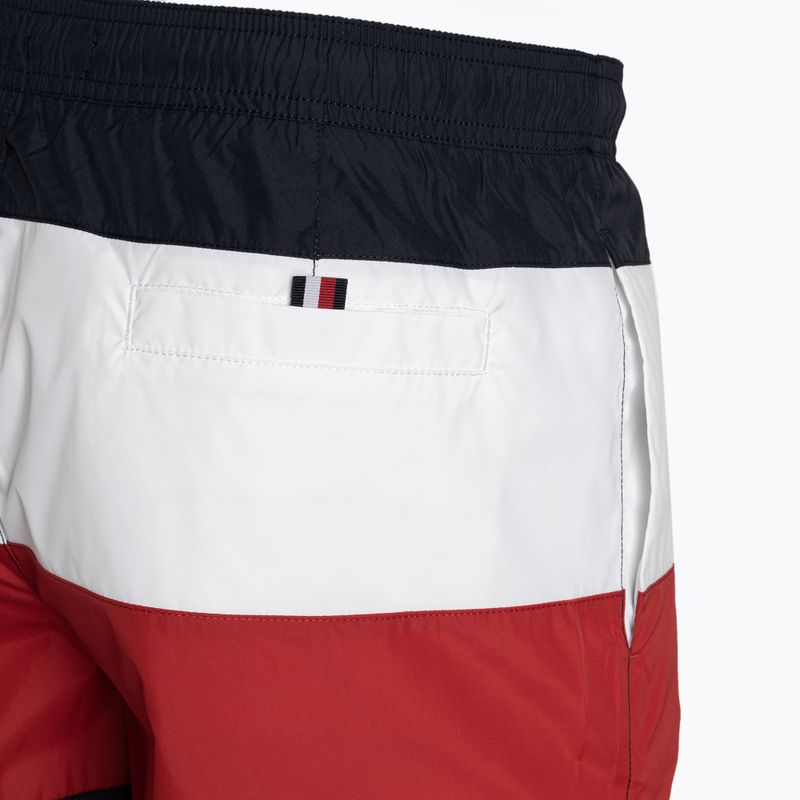 Pánské plavecké šortky  Tommy Hilfiger Medium Drawstring Bold Flag desert sky 3