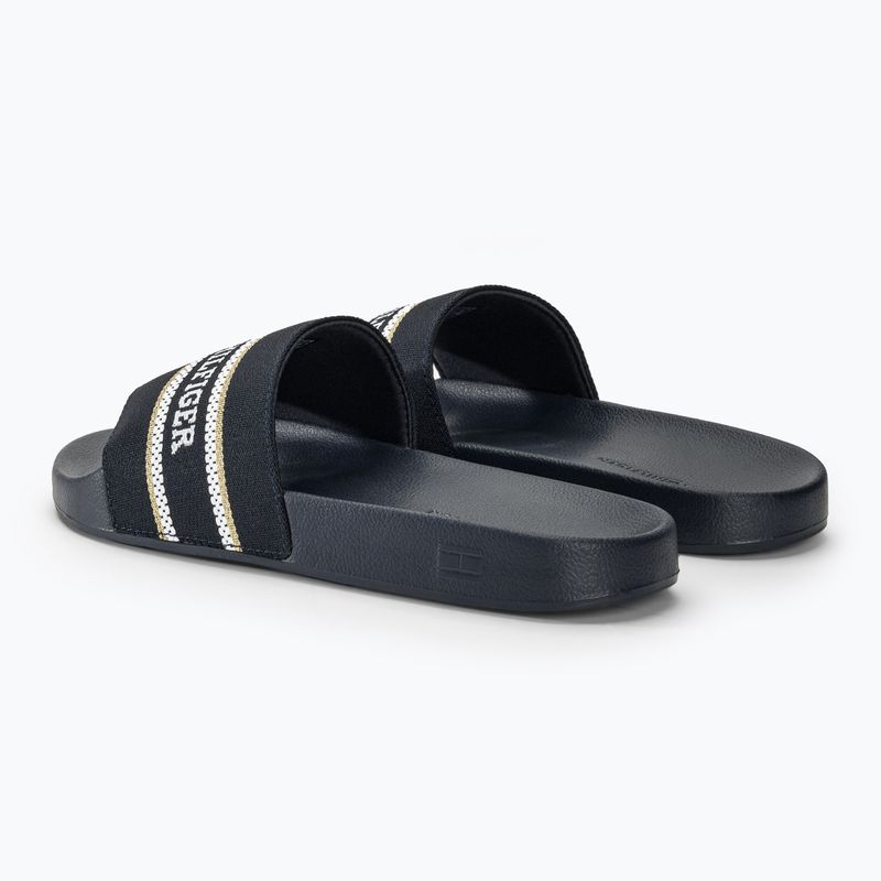 Dámské nazouváky  Tommy Hilfiger Poolslide With Webbing space blue 3
