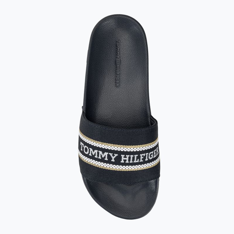 Dámské nazouváky  Tommy Hilfiger Poolslide With Webbing space blue 6