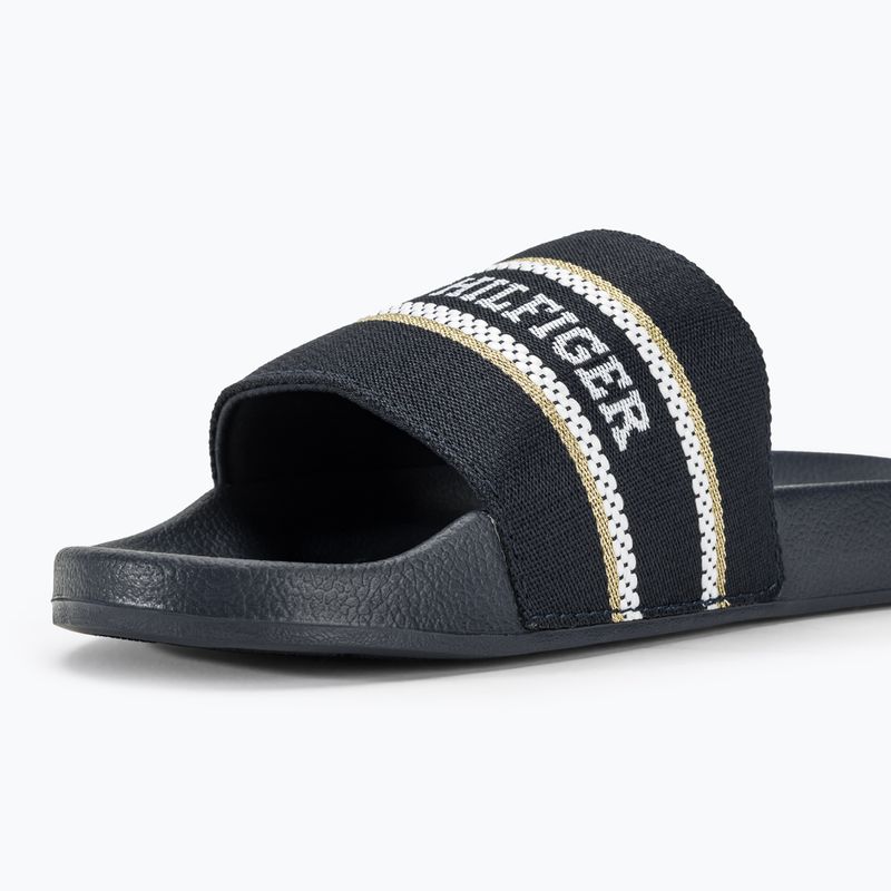 Dámské nazouváky  Tommy Hilfiger Poolslide With Webbing space blue 8