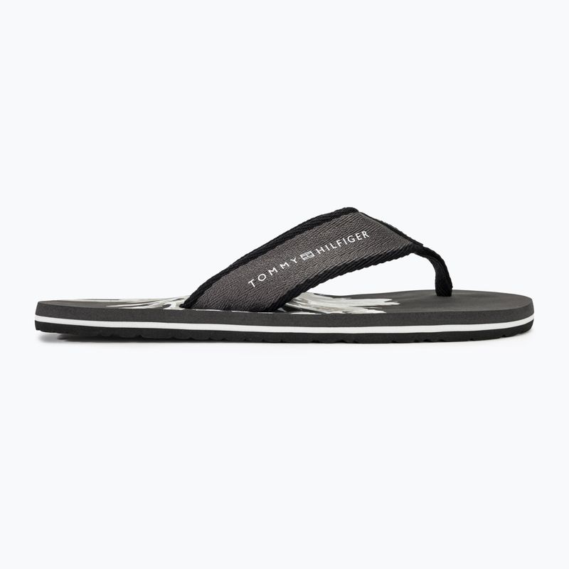 Pánské žabky Tommy Hilfiger Palm Print Beach Sandal dark ash 2