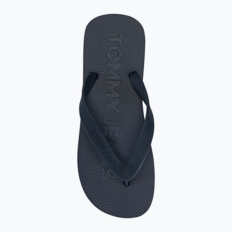 Dámské žabky  Tommy Jeans Logo Flip Flop dark night navy 5