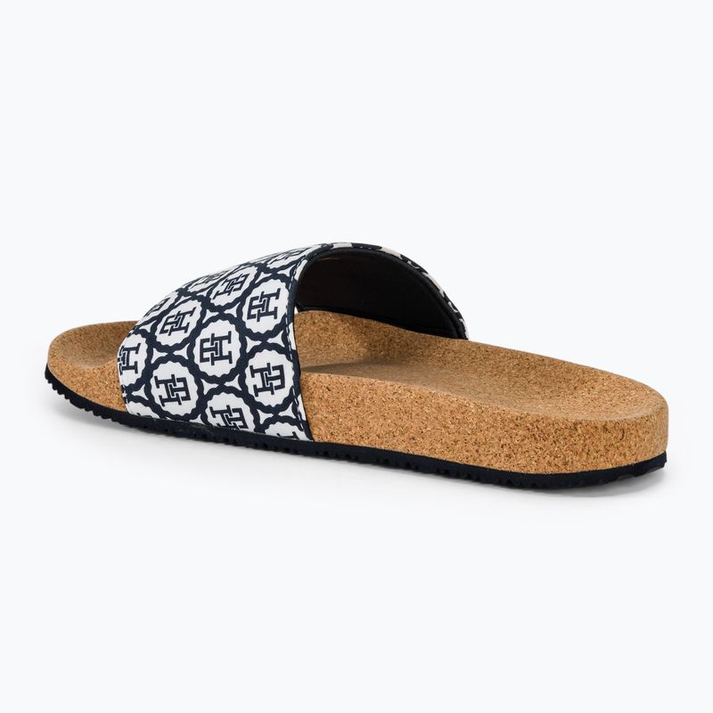 Dámské nazouváky  Tommy Hilfiger Emblem Cork Slide space blue 3