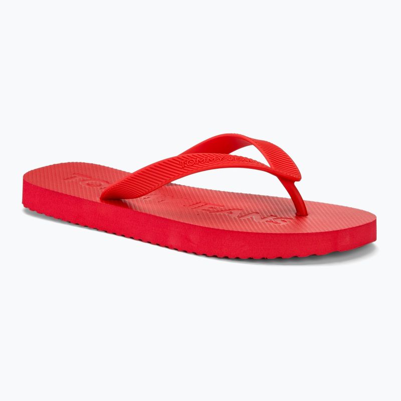 Pánské žabky Tommy Jeans Beach Flip Flop deep crimson