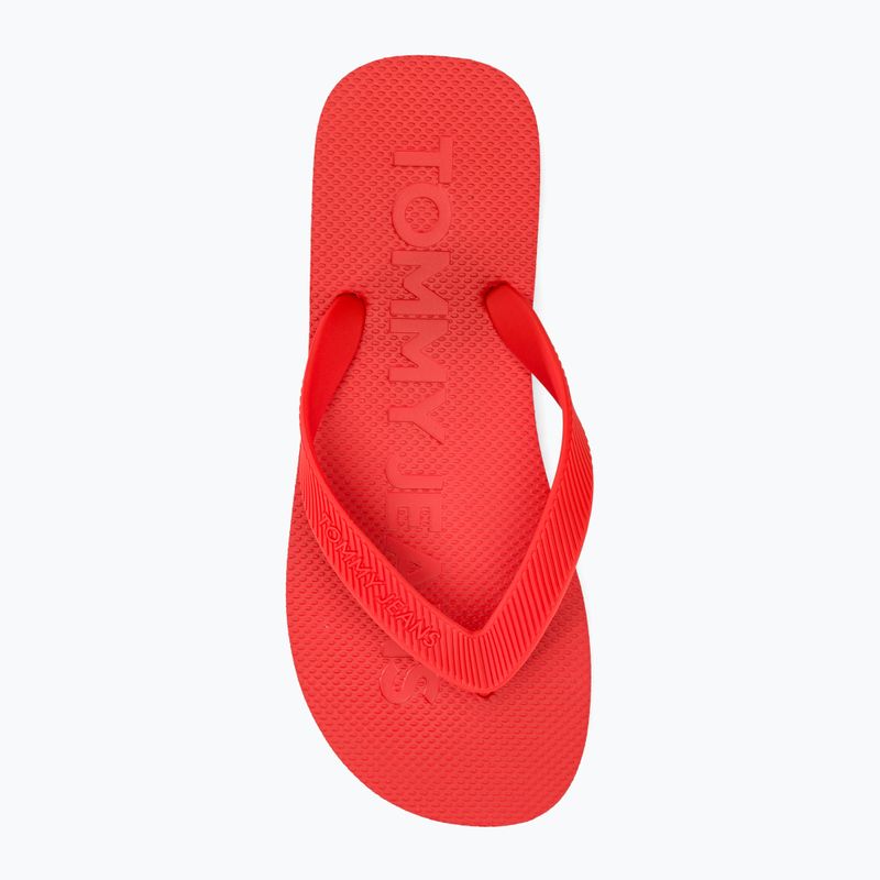 Pánské žabky Tommy Jeans Beach Flip Flop deep crimson 6