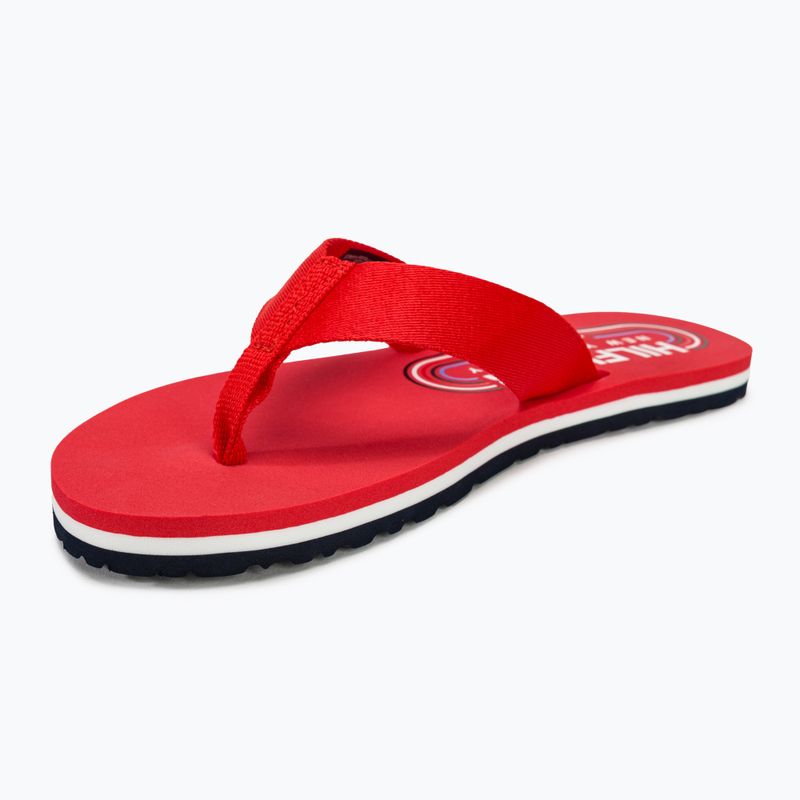 Dámské žabky Tommy Hilfiger Global Stripes Flat Beach Sandal fierce red 7