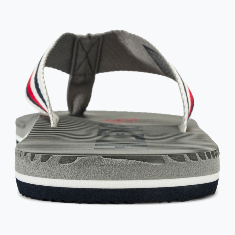 Pánské žabky Tommy Hilfiger Massage Footbed Oly Beach Sandal antique silver 6