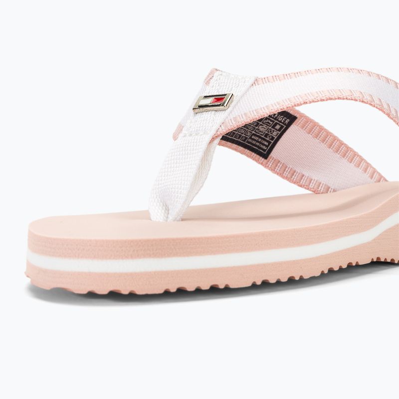 Dámské nazouváky  Tommy Hilfiger Webbing Pool Slide 0LA ecru/whimsical pink 8