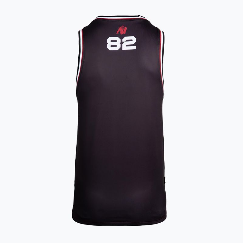 Pánské fitness tílko tank top Gorilla Wear Keene red/black 15