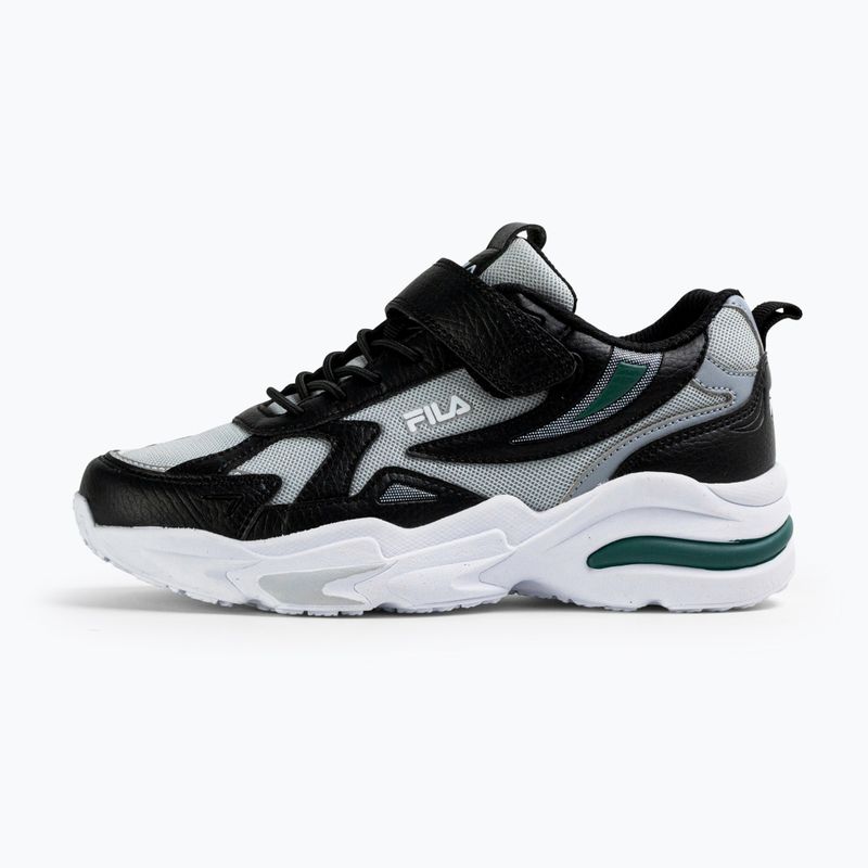 Dětské boty FILA Madrun Velcro black/posy green
