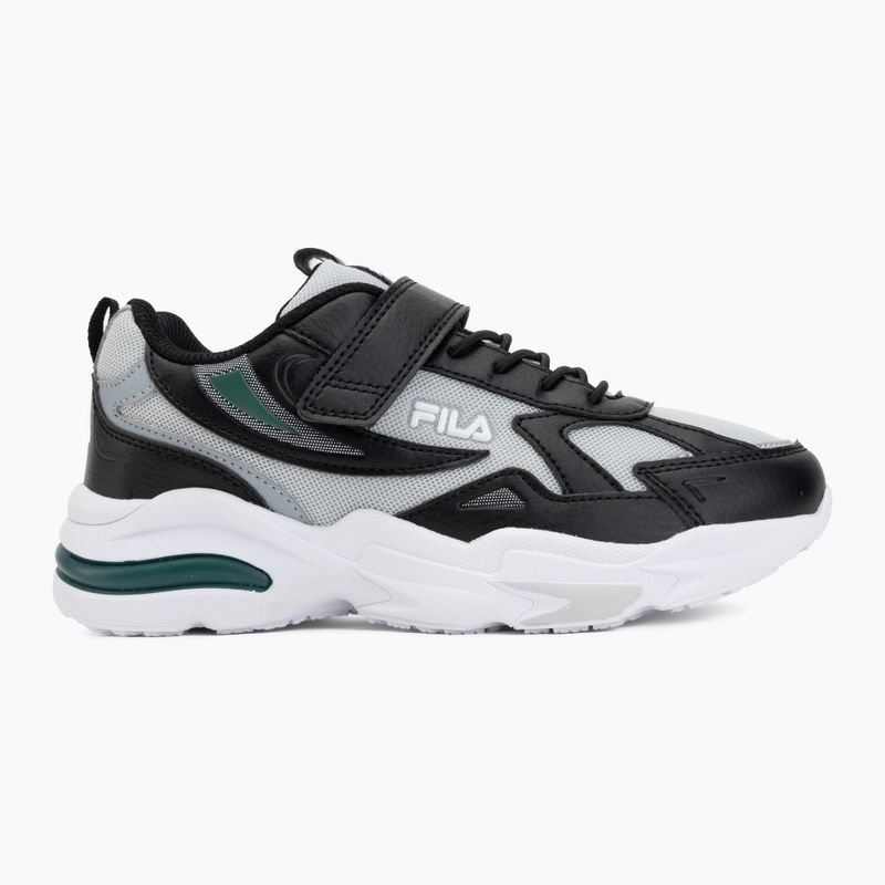 Dětské boty FILA Madrun Velcro black/posy green 2