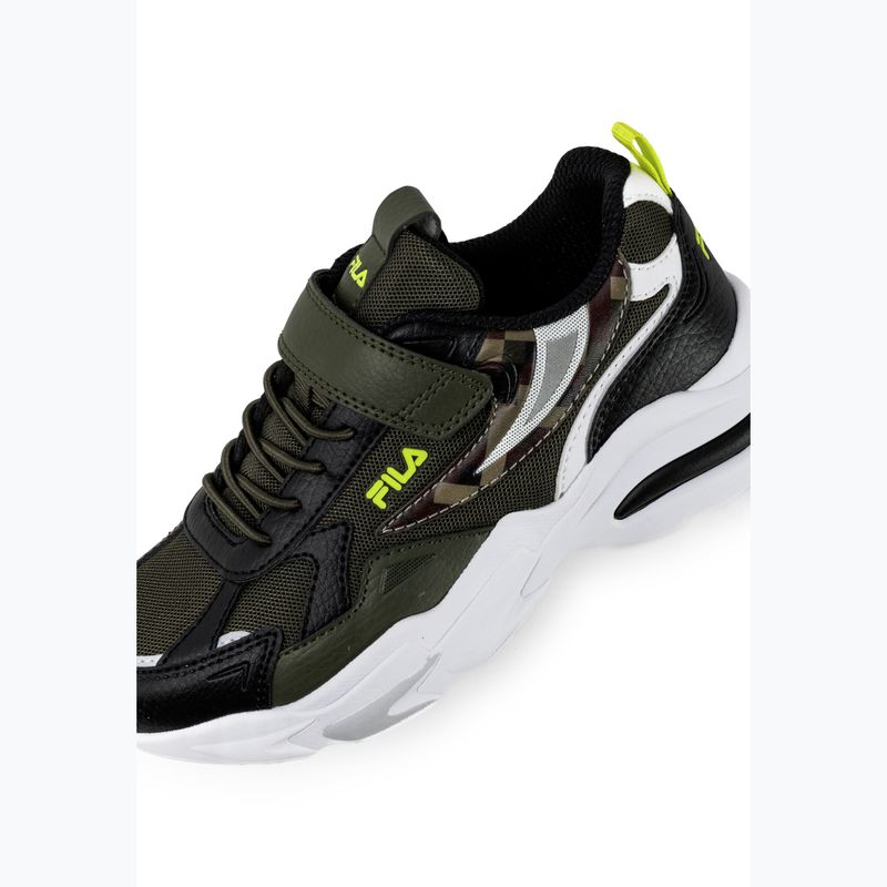 Dětské boty FILA Madrun Velcro olive night 6
