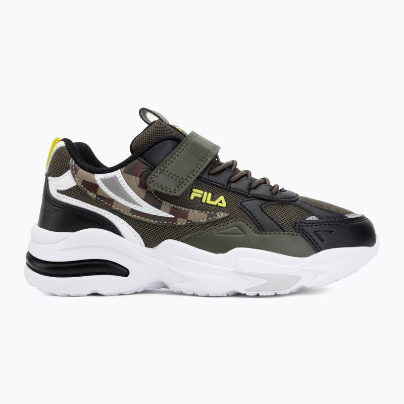 Dětské boty FILA Madrun Velcro olive night 2