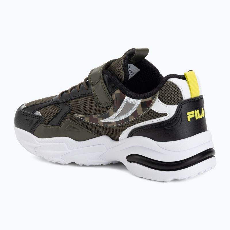 Dětské boty FILA Madrun Velcro olive night 3
