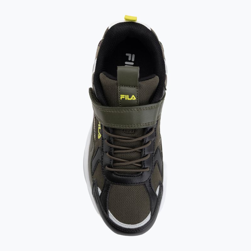 Dětské boty FILA Madrun Velcro olive night 5