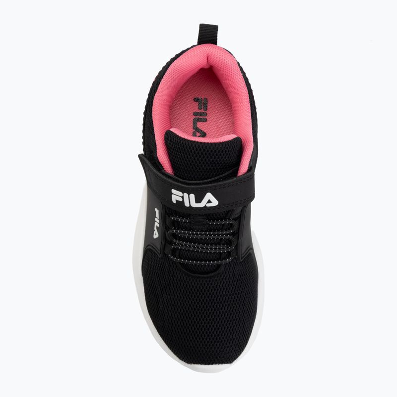Dětské boty FILA Madrun Velcro black/sangria sunset 5