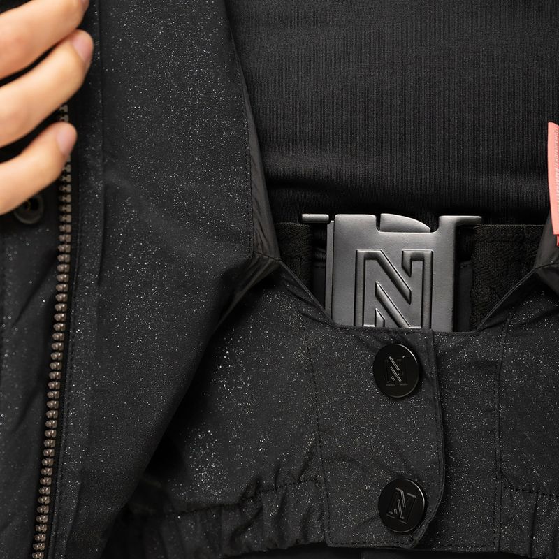 Dámská lyžařská bunda Nikkie Numa Glitter black 3