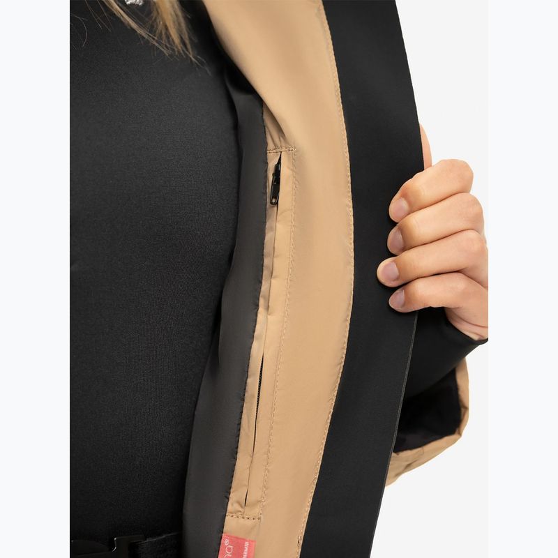 Dámská lyžařská bunda Nikkie Nateland Contrast hummus 3