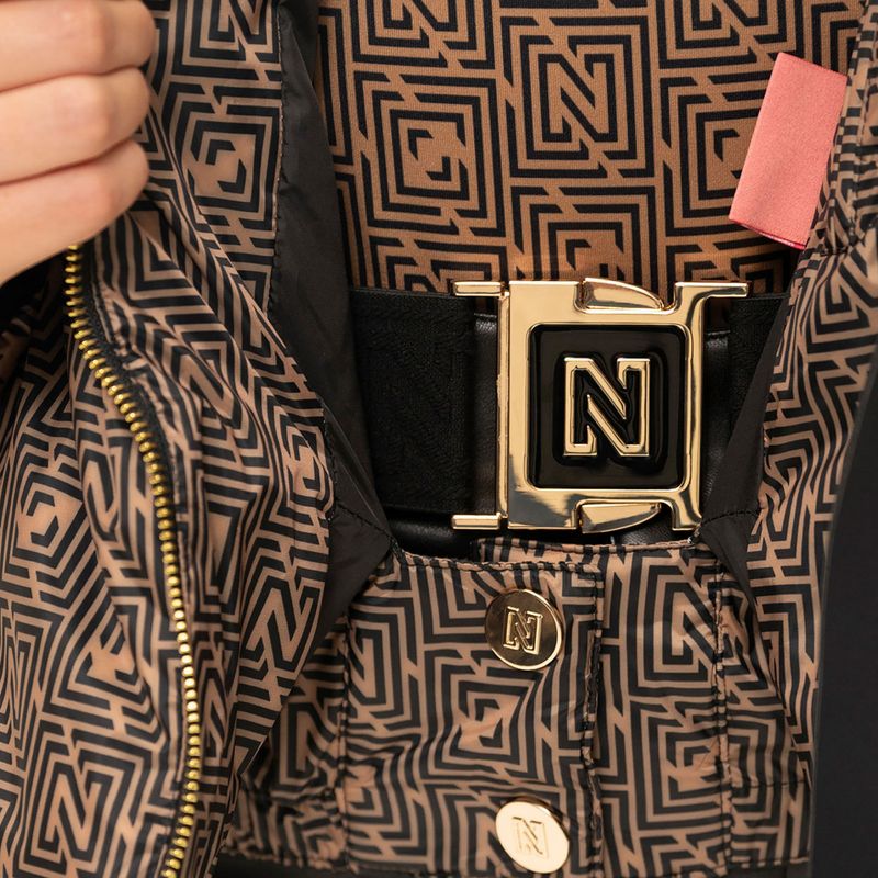 Dámská lyžařská bunda Nikkie Newport Logo camel 5