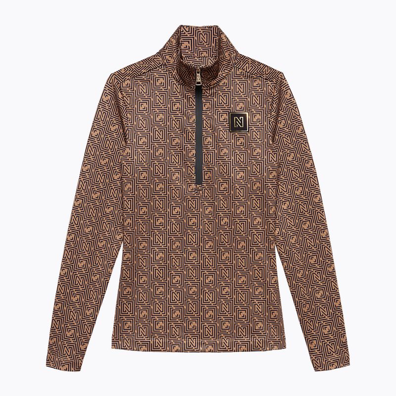 Dámská lyžařská mikina Nikkie Nantes Logo Ski Pully camel 3