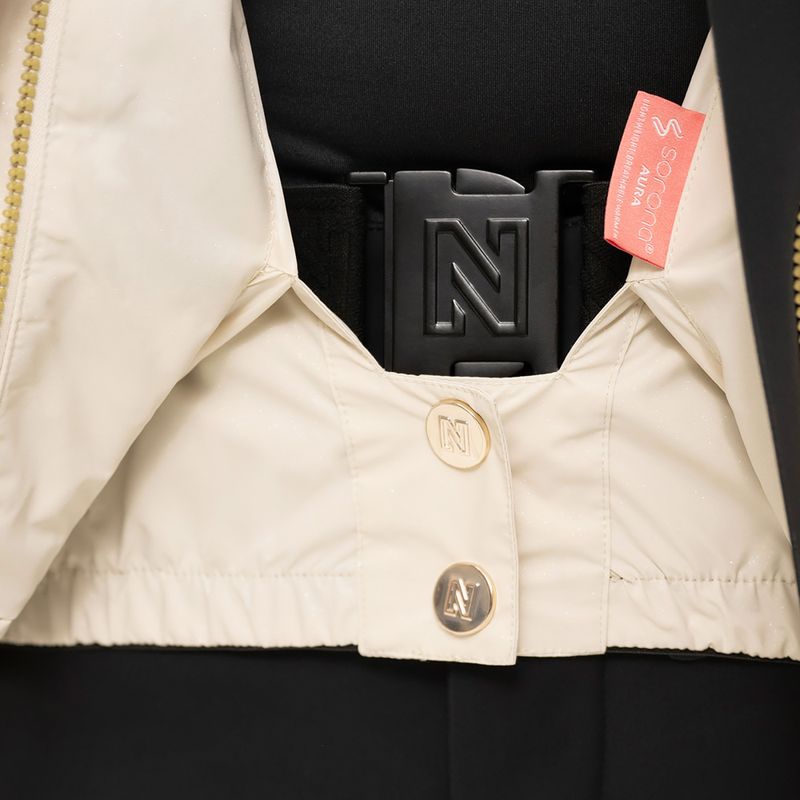 Dámská lyžařská bunda Nikkie Numa Glitter cream 5