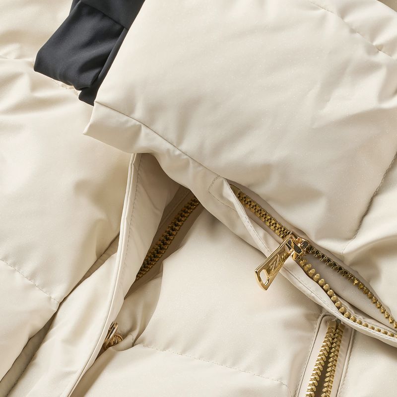 Dámská lyžařská bunda Nikkie Numa Glitter cream 7