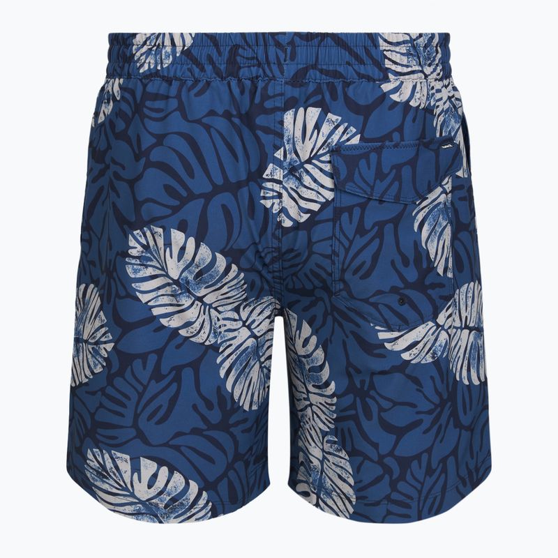 Pánské koupací šortky Hurley Dypsis Leaves Volley Swim Short Navy 2