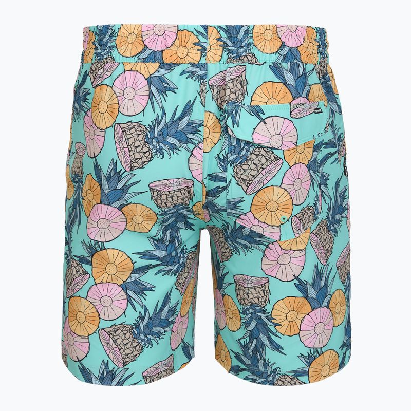 Pánské koupací šortky Hurley Bahia Volley Swim Short Blue/Aqua 2