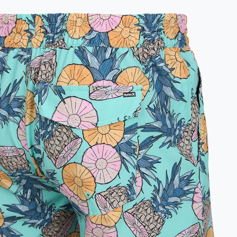 Pánské koupací šortky Hurley Bahia Volley Swim Short Blue/Aqua 4