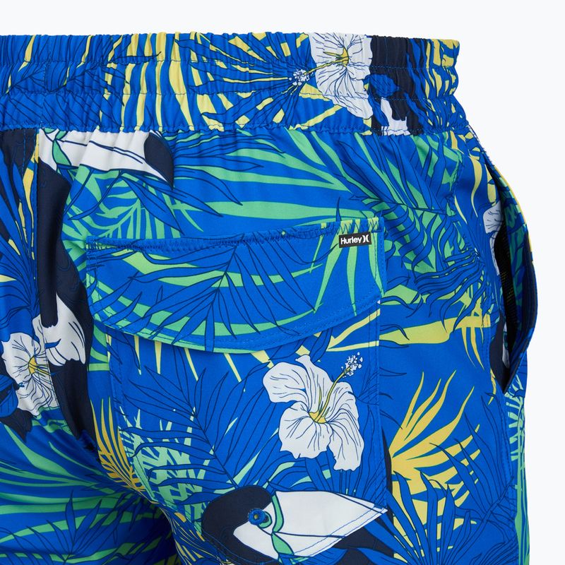 Pánské koupací šortky Hurley Cuba Volley Swim Short Blue 4