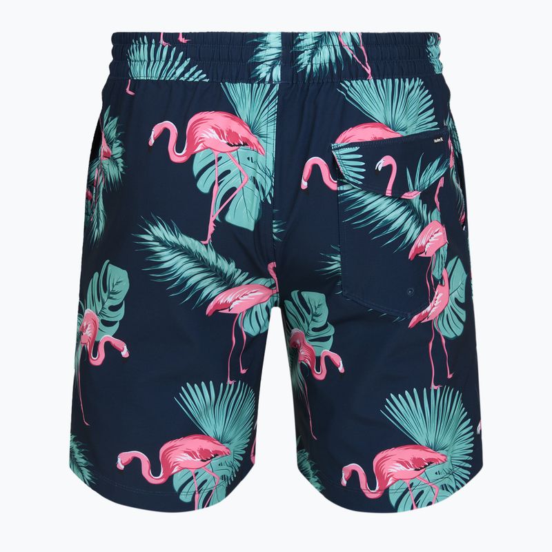 Pánské koupací šortky Hurley Flamingo Volley Swim Hort Navy 2