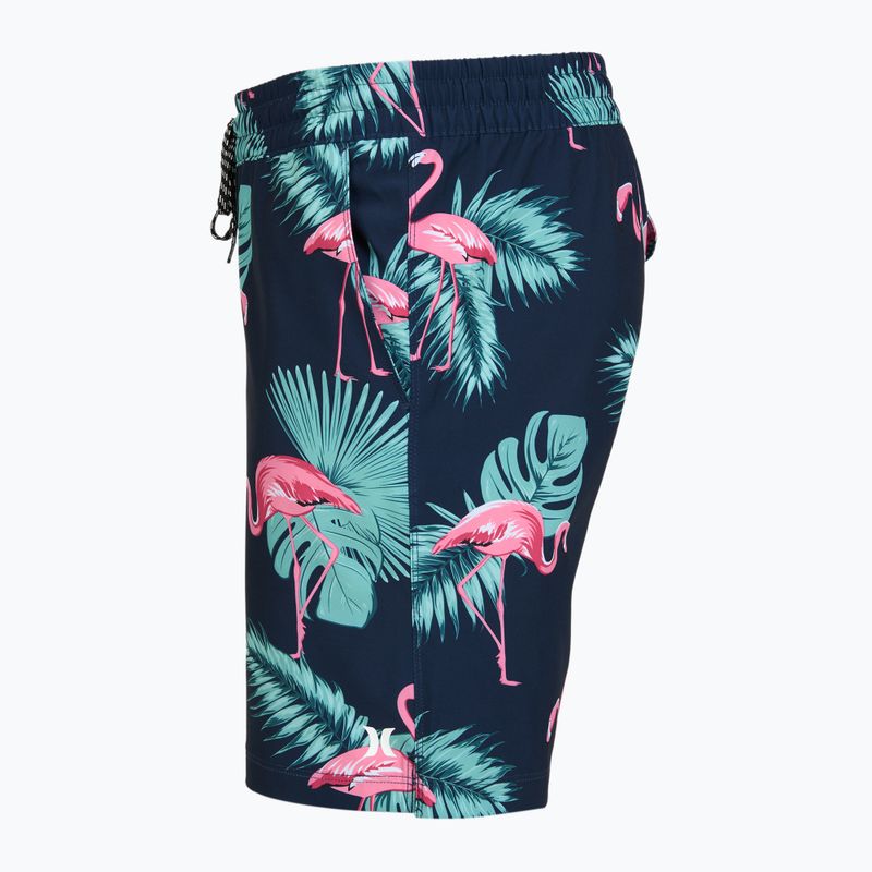 Pánské koupací šortky Hurley Flamingo Volley Swim Hort Navy 3