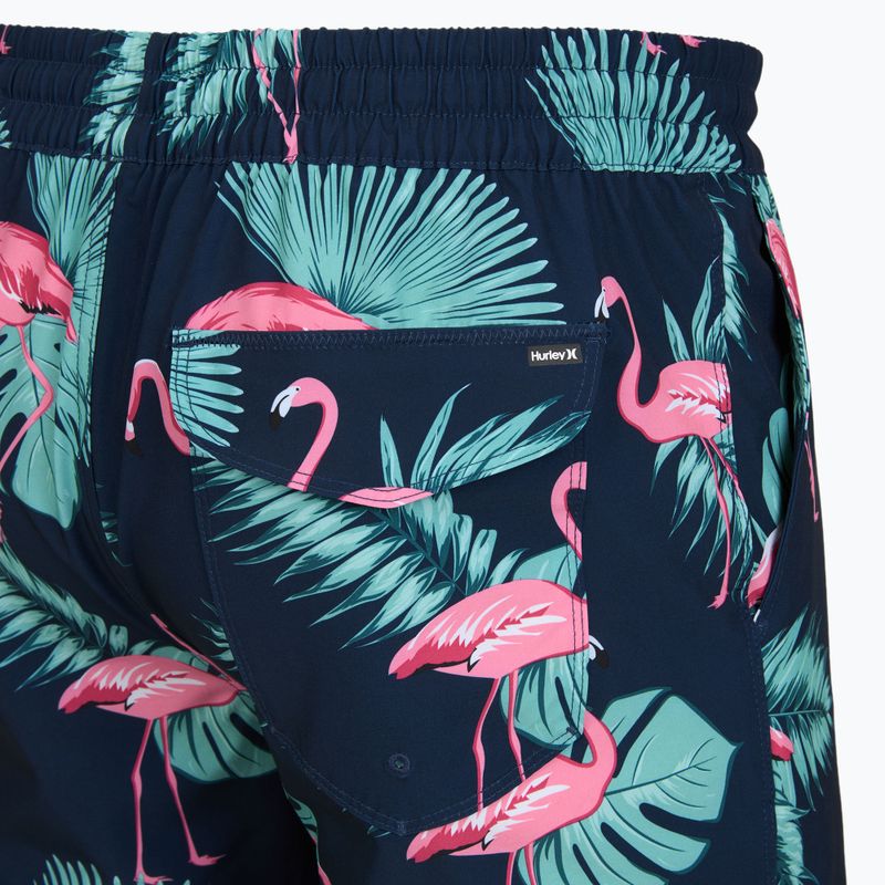 Pánské koupací šortky Hurley Flamingo Volley Swim Hort Navy 4