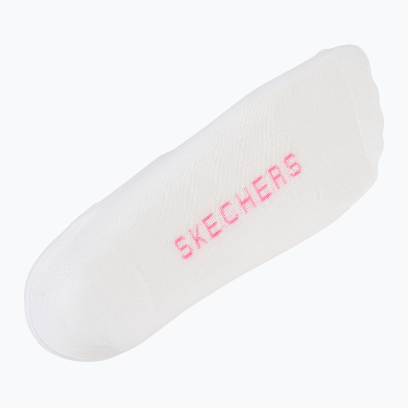 Dámské ponožky SKECHERS Non Terry No Show Liner 3 páry white/purple 7