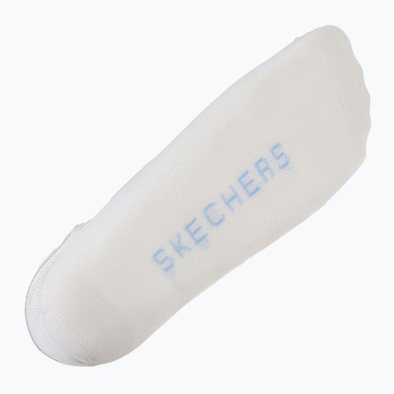 Dámské ponožky SKECHERS Non Terry No Show Liner 3 páry blue/green 7