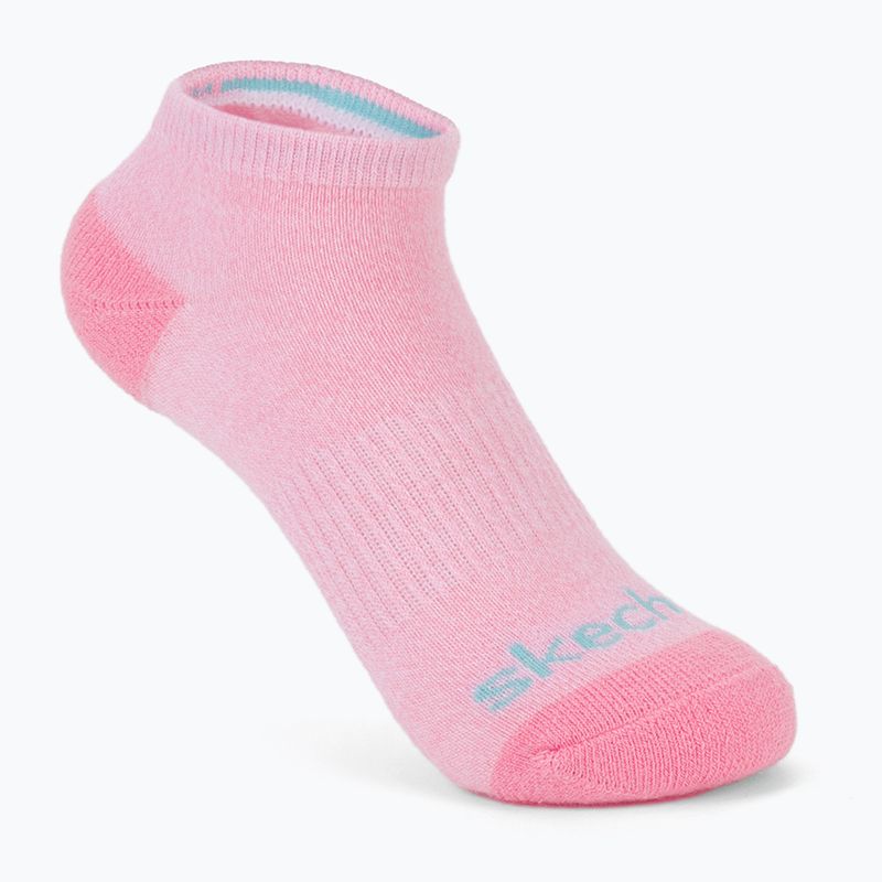 Dětské ponožky SKECHERS Heel/Toe Terry Low Cut 6 párů white/light pink 6