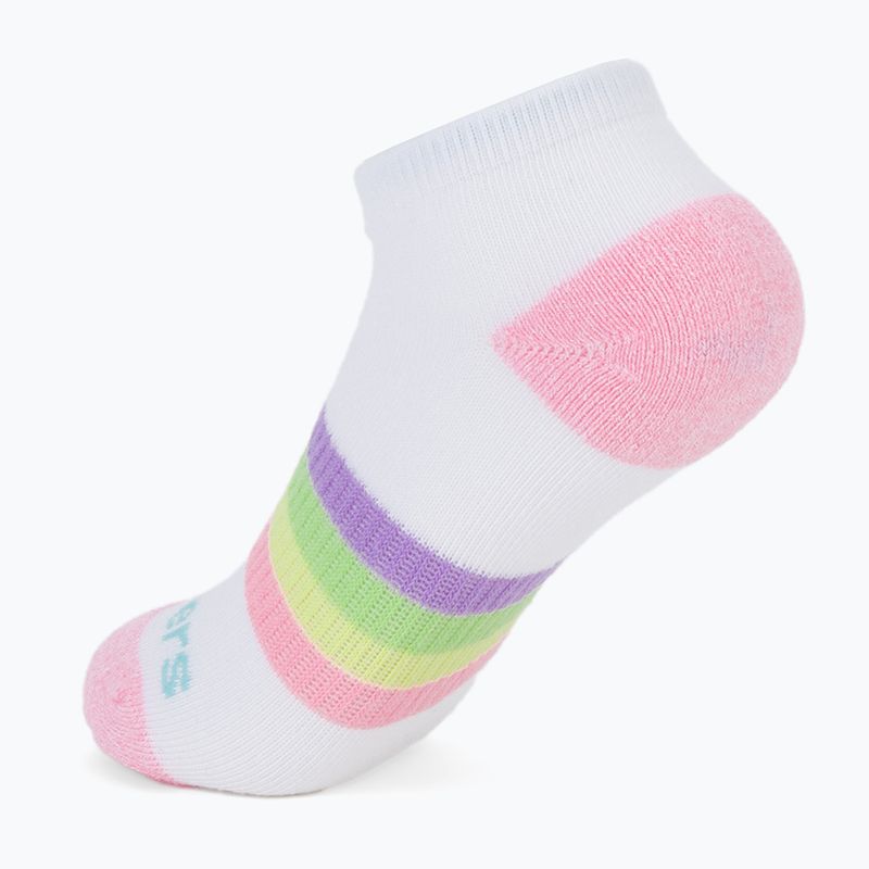 Dětské ponožky SKECHERS Heel/Toe Terry Low Cut 6 párů white/light pink 8